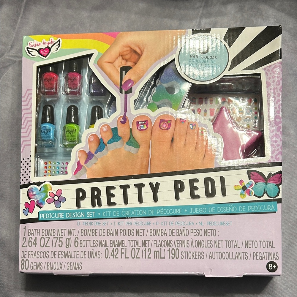 Fashion Angels Pretty Pedi Pedicure Design Kit for Girls -